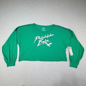 Majestic Philadelphia Eagles Saquon Barkley 26 Crop Top Green‎ Womens 2XL NWT